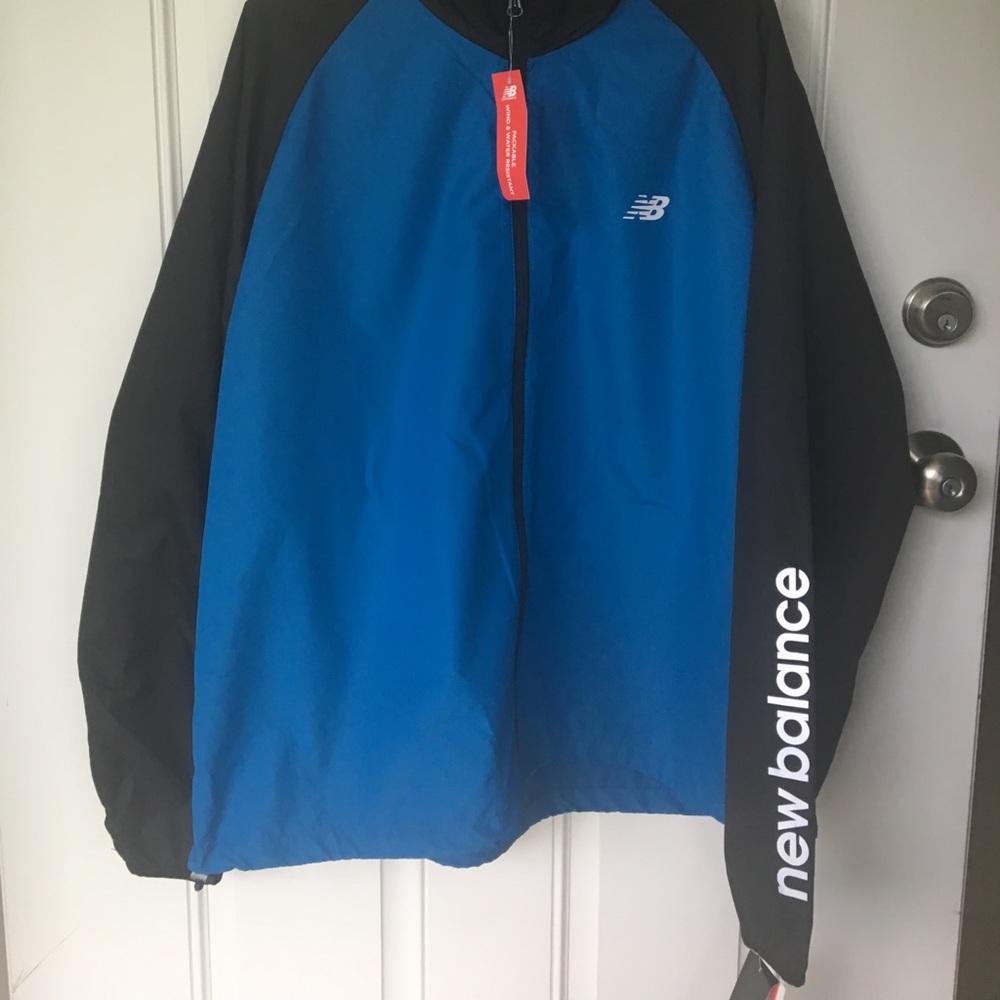 NWT New Balance packable wind breaker jacket 2XL